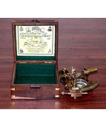 Nautical Brass Sextant With Wooden Box Fully Working Maritime brass Sextant - £49.20 GBP