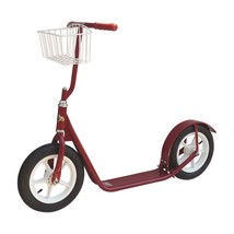 12&quot; CHILDRENS SCOOTER - CLASSIC RED - Child Kick Foot Bike w/ Basket &amp; B... - £244.92 GBP