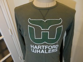Green Hartford Whalers Hockey Retro Brand L/s Thermal Shirt Women Size X... - $31.92