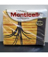 Vintage New Cannon Monticello Seagrass 253 Orange Sunset No Iron Twin Fl... - $814.68 MXN