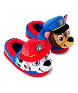 PAW PATROL CHASE &amp; MARSHALL Rubber Bottom Slippers Sizes 5-6, 9-10 or 11... - £12.05 GBP
