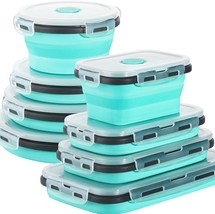 8 Pack Collapsible Food Storage Containers With Lids, Collapsible Storag... - $819.69 MXN