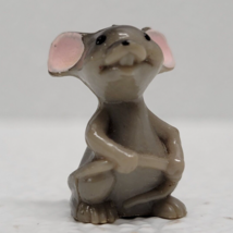 Vintage Mini Mouse Holding Tail Figure  Figurine Black Gray - £7.65 GBP