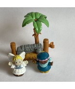 Fisher Price Little People CHRISTMAS NATIVITY Palm Tree Fence Angel Wise... - $12.23