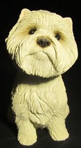 CHARMING WEST HIGHLAND WHITE TERRIER DOG FIGURINE SANDICAST CA SAN DIEDO... - £15.66 GBP