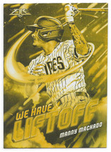 2021 Topps Fire #WHL-20 Manny Machado San Diego Padres We Have Liftoff Gold Mint - £7.07 GBP