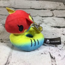 Tokidoki Unicorno Pool Party Plush Water Floaty Ring Clip-On Stuffed Toy - $9.89