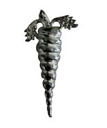 Vintage Silver Tone Carrot Brooch Pin Vegetable Figural 2.5 Inch - $16.20