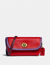 Coach Turnlock Flare belt bag convertible Leather Crossbody Clutch ~NWT~ 316 - £138.46 GBP