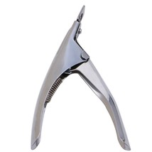 Acrylic Nail Cutter - False Nail Tip Cutter - With Spring - *SILVER* *USA* - $3.50