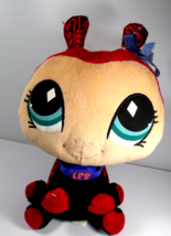 Littlest Pet Shop LPS Plush Red Black Ladybug Plush Animal 8 in Hasbro - $12.95