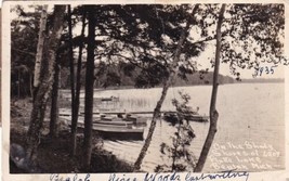 Beulah MI Michigan Platte Lake Shady Shore RPPC Real Photo Postcard E03 - £9.25 GBP