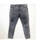 LuLaRoe Womens Jeans Size 40 Black Charcoal Acid Wash High-Rise Skinny D... - $23.06