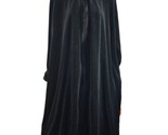 Vintage Nordstrom Black House Coat Medium/Large Robe Zip Up Lingerie - £18.63 GBP