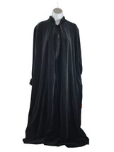 Vintage Nordstrom Black House Coat Medium/Large Robe Zip Up Lingerie - £18.92 GBP