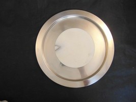 Silver and Marble Serving Tray Round Cheese Fruit 12&quot; - £19.84 GBP