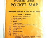 NOS Sealed 1950&#39;s Cram&#39;s Modern Series Pocket Map Russia USSR in Eurasia... - $16.78