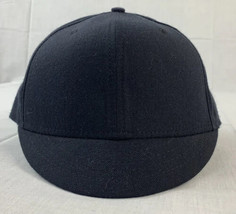 Vintage New Era Fitted Hat Umpire Short Brim Cap Navy Size 7 Made in USA... - $24.99