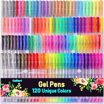 120 Colors Gel Pens, Colored Neon Glitter Pen Set for Coloring Books, 40... - €39,94 EUR