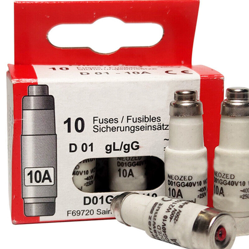 10Pcs NEW For Ferraz D01GG40V2 2A D01GG40V10 10A Fuse Solar PV 11*36mm 4... - $67.31+