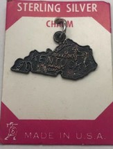 NOS vintage 925 Sterling Silver Kentucky Louisville Frankfort Charm NEW - $14.80