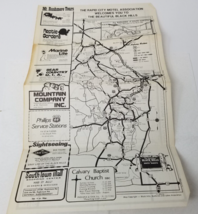 Rapid City Motel Association Black Hills Map 1985 Badlands Foldout Index - $15.15