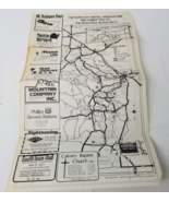Rapid City Motel Association Black Hills Map 1985 Badlands Foldout Index - £11.86 GBP
