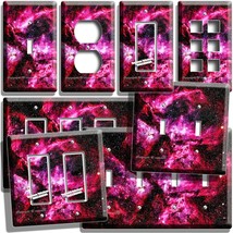 GREAT CARINA RED NEBULA DEEP SPACE STARS GALAXY LIGHT SWITCH OUTLET WALL... - £9.58 GBP+