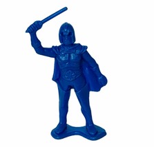 Tim Mee vtg plastic toy figure space galaxy laser timmee Blue sword warrior cape - £12.62 GBP