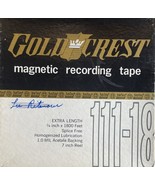 Gold Crest 7&quot; Recording Tape 111-18 Reel to Reel 1.0 Mil Acetate 1800 Ft... - €9,20 EUR