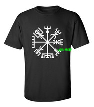 Vegvisir Norse Viking Compass T Shirt Nordic Norse Mythology Asatru Odinism - £15.84 GBP