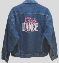 Club Dance TNN Nashville Network Cine Tel C&amp;W Blue Vintage 90s Denim Jacket M - £57.52 GBP