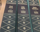 Lot Of 3  Folio Society Little Dorrit , Martin Chuzzlewit, Bleak House B... - £52.21 GBP