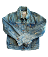 Levi&#39;s Strauss Distressed Dirty Wash Button Up Jean Trucker Jacket Size M - £37.19 GBP