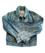 Levi&#39;s Strauss Distressed Dirty Wash Button Up Jean Trucker Jacket Size M - $47.50