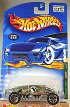 2001 Hot Wheels #66 Rod Squardron Series 2/4 LAKESTER Camo Green w/Chrome 5 Sp - £5.97 GBP