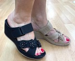 Atalina DW3226 Mid Wedge Slip On Comfort Sandals Choose Sz/Color - $54.00