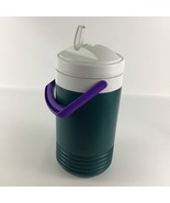 Igloo Beverage Cooler Water Jug 1 Gallon Straw Purple Jade Jumbo Vintage... - $51.26 CAD