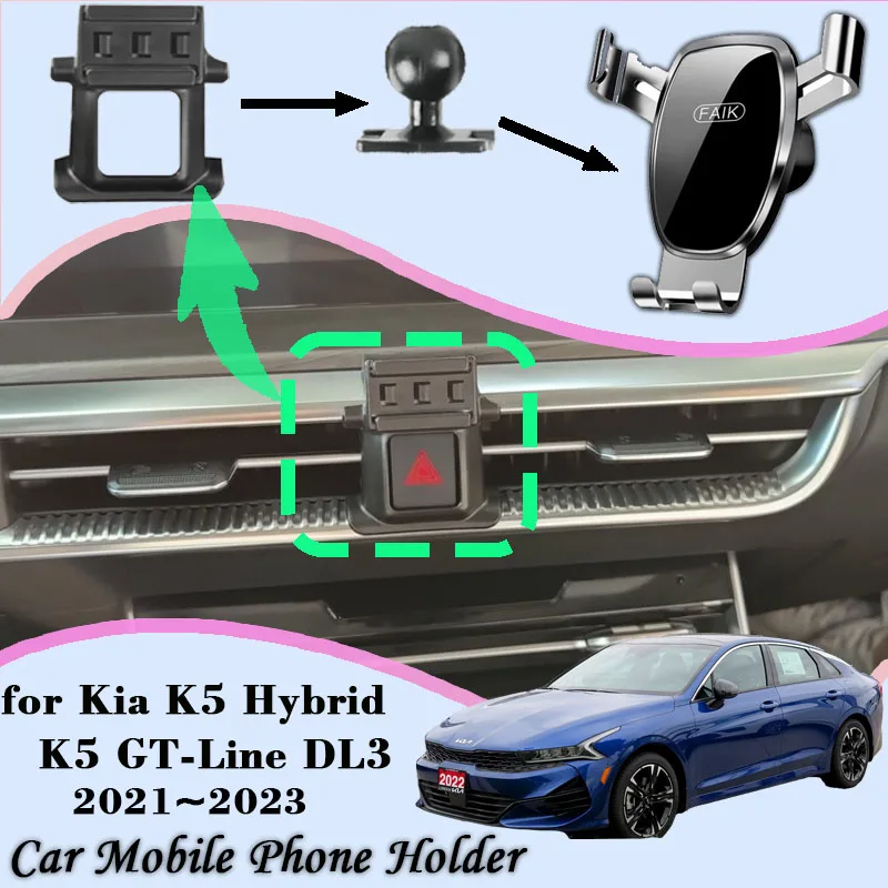 Car mount for kia k5 hybrid k5 optima gt line dl3 2021 2023 air vent mobile thumb200