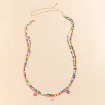 Multicolor Howlite &amp; Enamel 18K Gold-Plated Flower Layered Waist Chain - £13.38 GBP