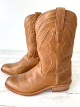 Tecovas The Jason Mens Cowboy Boots Size 11 EE Caramel Leather Calfskin Mexico - £116.81 GBP