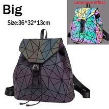 Women Backpack  Lattice Geometry Quilted School Bag Backpa For Teenage Girl Lumi - £31.49 GBP