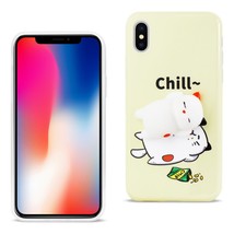 [Pack Of 2] Reiko I Phone X/iPhone Xs Tpu Design Case With 3D Soft Silicone P... - £18.14 GBP