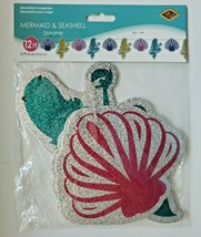 2017 Beistle Mermaid &amp; Seashell Streamer 9&quot; x 12&#39; Paper Party Decoration - £8.03 GBP