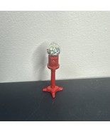 Dollhouse Miniature Gumball Machine Cast Metal And Glass 3” Tall Gum Bal... - $17.53 CAD