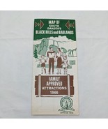 Map Of South Dakotas Black Hills And Badlands Family Approve Attractions... - $183.76 MXN