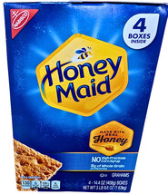 Nabisco Honey Maid Honey Graham Crackers 4 Packs x 14.4 Oz EXP 03/2026 - $22.19
