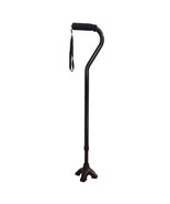 Blue Jay Offset Handle Cane with Soft Foam Grip, Wrist Strap and Quad Ca... - £26.58 GBP