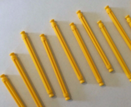 10 Knex Yellow Rods 3-7/16&quot; - Standard K&#39;nex Parts Lot - $1.97