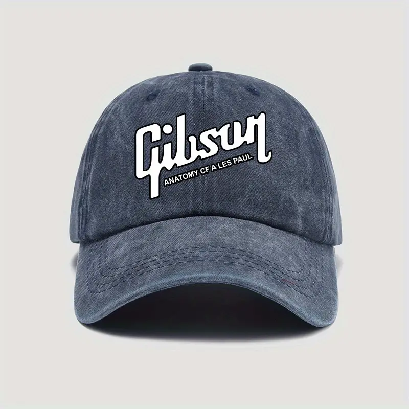 Gibson retro men&#39;s cap blue adjustable back fits all - new - £7.90 GBP